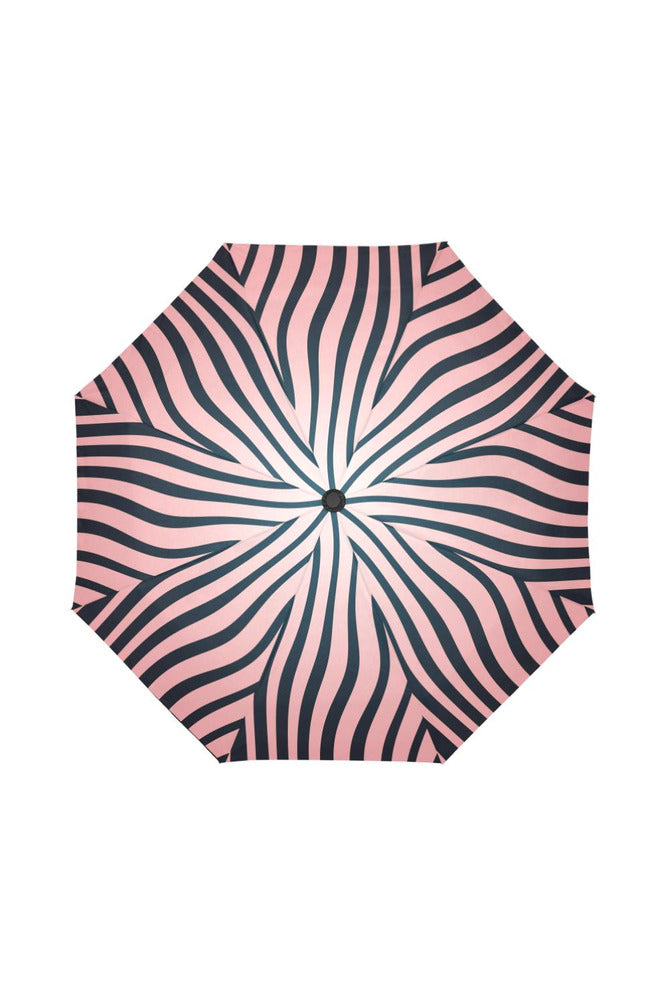 Pink Zebra Print Auto-Foldable Umbrella - Objet D'Art