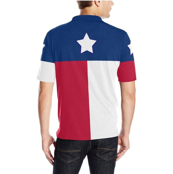 Texas Flag Men's Polo Shirt - Objet D'Art