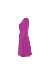 Purple 3/4 Sleeve Sundress (D23) - Objet D'Art