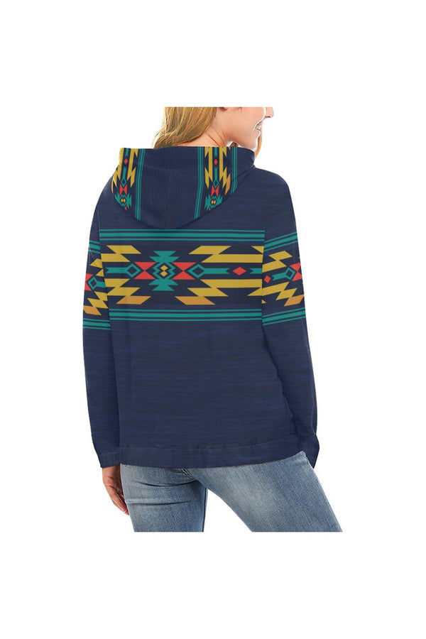 Aztec Action Hoodie for Women (USA Size) - Objet D'Art