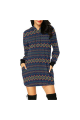azzie 4a All Over Print Hoodie Mini Dress (Model H27) - Objet D'Art