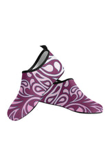 water shoe scroll Women's Slip-On Water Shoes (Model 056) - Objet D'Art