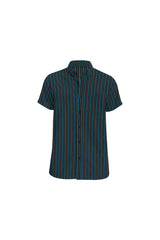 Chic Stripes Men's All Over Print Short Sleeve Shirt - Objet D'Art Online Retail Store