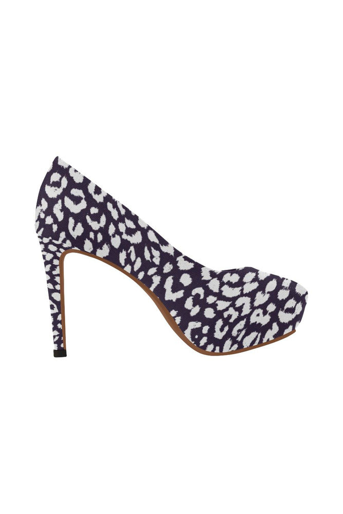 Lavender Leopard Print Women's High Heels - Objet D'Art
