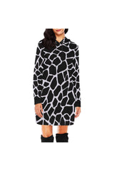 stones hood All Over Print Hoodie Mini Dress (Model H27) - Objet D'Art