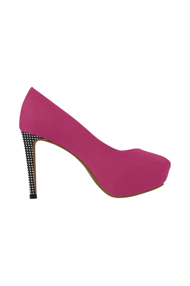 Pink & Black Matrix Women's High Heels - Objet D'Art