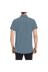 Blue Stone Men's All Over Print Short Sleeve Shirt/Large Size (Model T53) - Objet D'Art