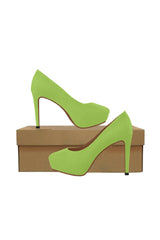 Lime Green Women's High Heels - Objet D'Art