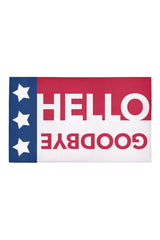 Hello & Goodbye USA Azalea Doormat 30" x 18" - Objet D'Art