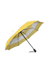 Yellow Striped Umbrella Auto-Foldable Umbrella (Model U04) - Objet D'Art