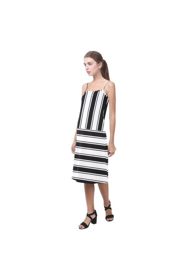 Crossed Striped Alcestis Slip Dress - Objet D'Art
