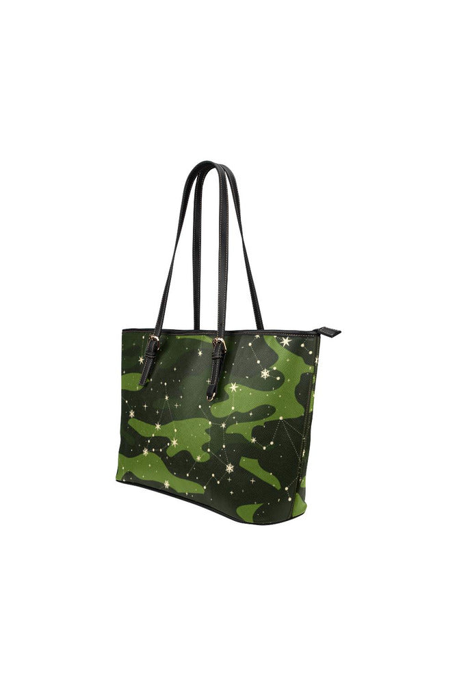 Camo Zodiac Leather Tote Bag/Small - Objet D'Art