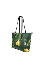 Green Leather Tote Bag/Small - Objet D'Art