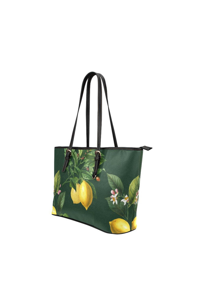 Green Leather Tote Bag/Small - Objet D'Art