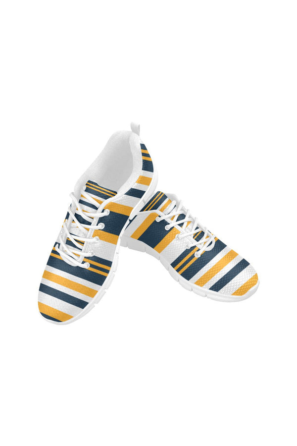 Gold & Blue Women's Breathable Running Shoes - Objet D'Art