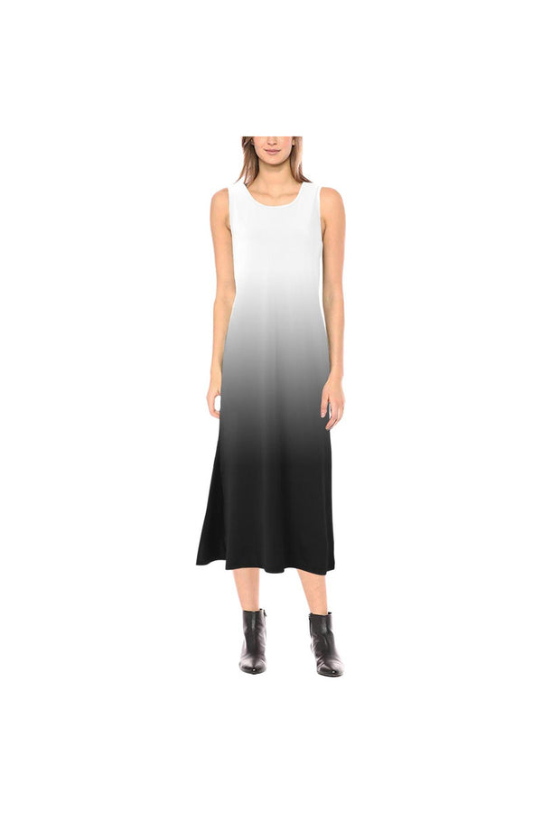 Fade Black Phaedra Sleeveless Open Fork Long Dress - Objet D'Art Online Retail Store