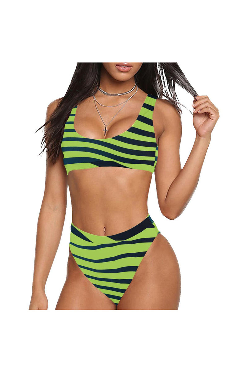 Sport Bikini Top in Lime, Bikini