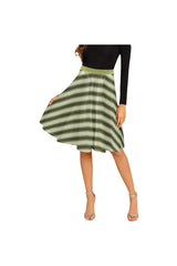 Striped  Melete Pleated Midi Skirt - Objet D'Art