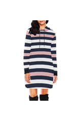 Pink Stripe Hoodie Mini Dress - Objet D'Art