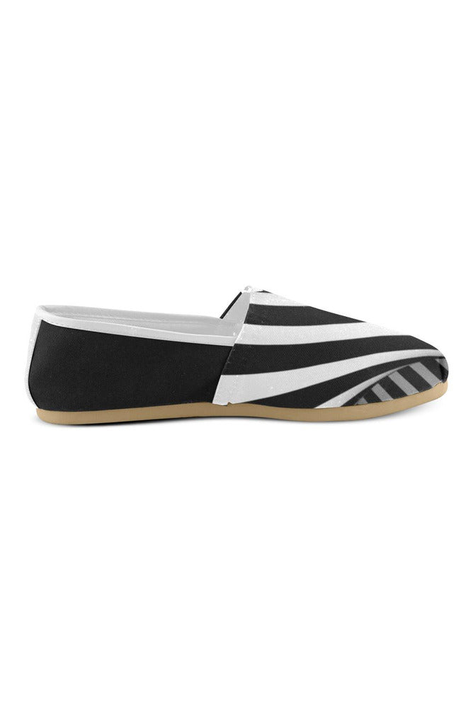 Black & White Illusion Casual Shoes for Women - Objet D'Art