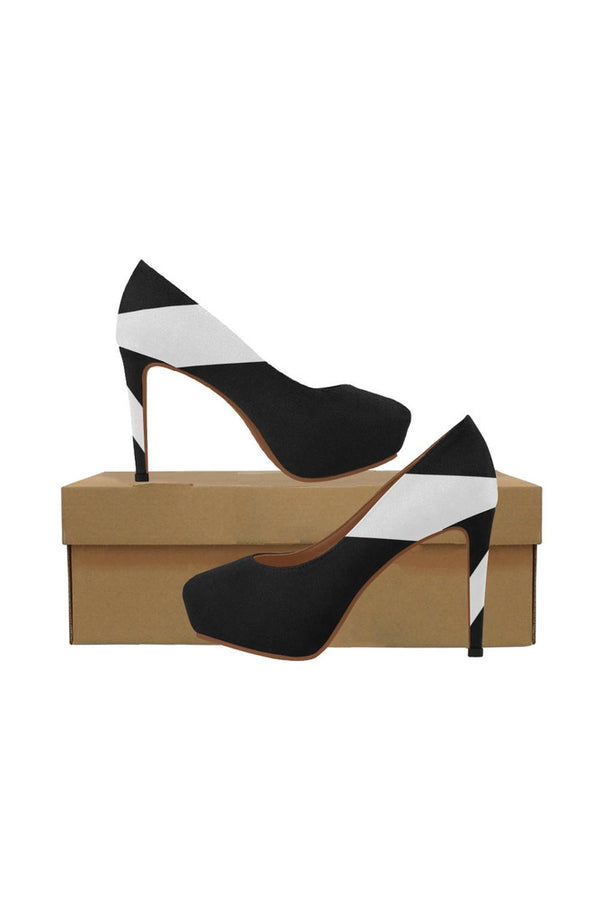 Bold Stripe Women's High Heels - Objet D'Art Online Retail Store