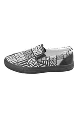 Tribal Pattern Men's Slip-on Canvas Shoes - Objet D'Art