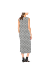 Scaled Phaedra Sleeveless Open Fork Long Dress - Objet D'Art