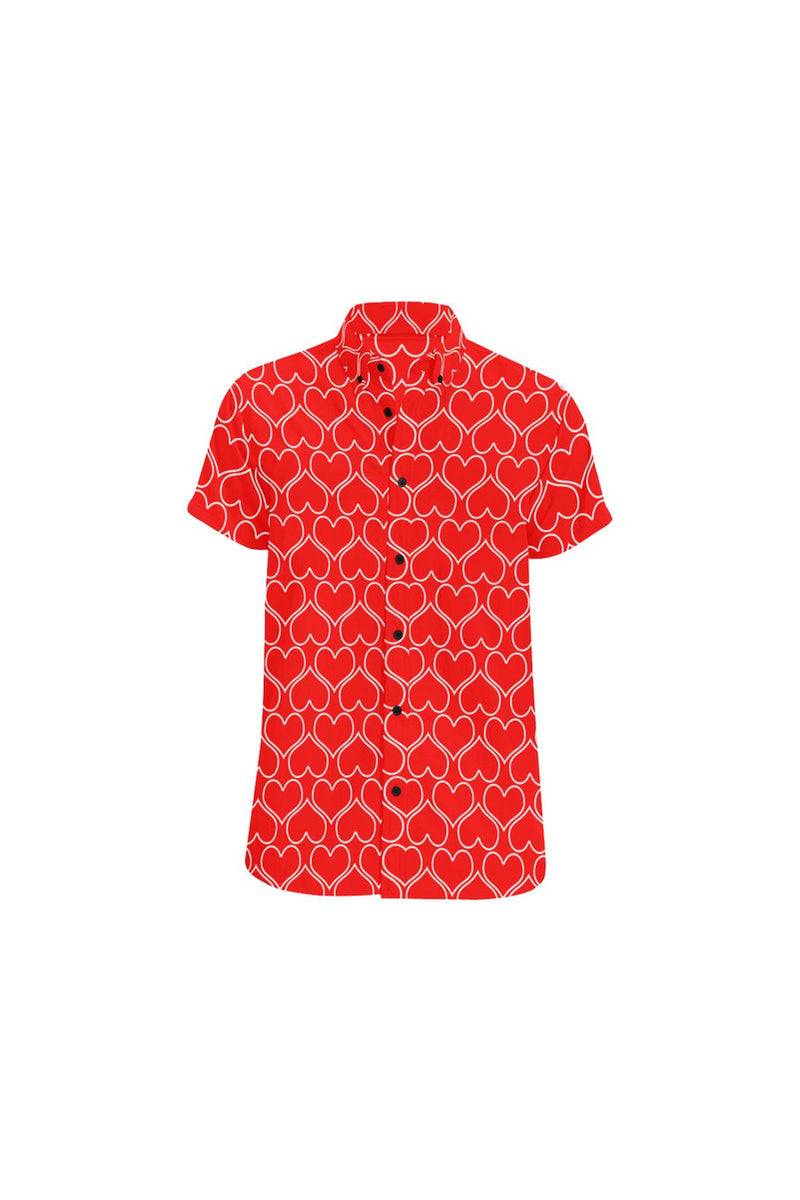 Hearts Men's All Over Print Short Sleeve Shirt - Objet D'Art Online Retail Store