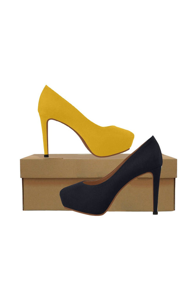 Black and Gold Women's High Heels - Objet D'Art Online Retail Store