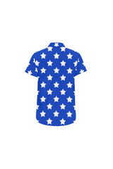 Stars Men's All Over Print Short Sleeve Shirt/Large Size (Model T53) - Objet D'Art