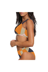 HEX S07 WAIST BND Sport Top & High-Waisted Bikini Swimsuit (Model S07) - Objet D'Art