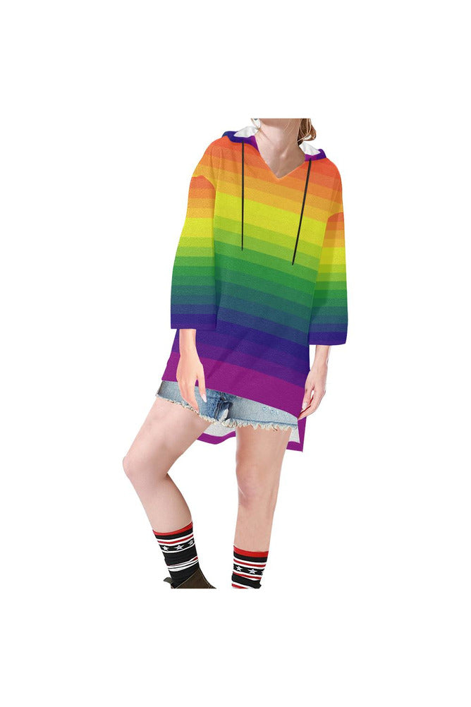 Spectral Discetion Step Hem Tunic Hoodie for Women (Model H25) - Objet D'Art