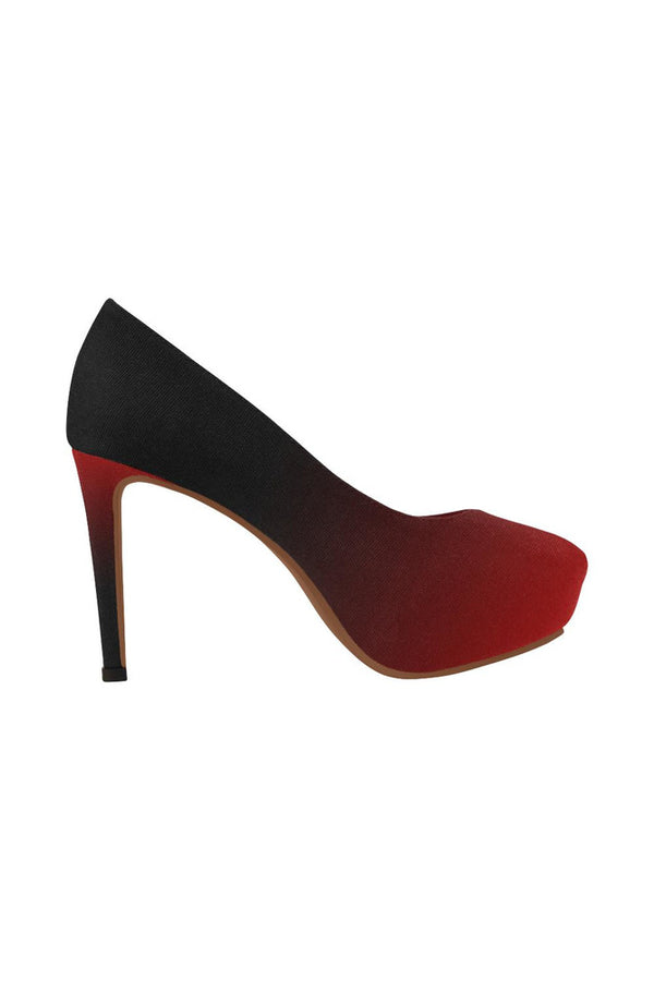 Fade Red to Black Women's High Heels - Objet D'Art Online Retail Store
