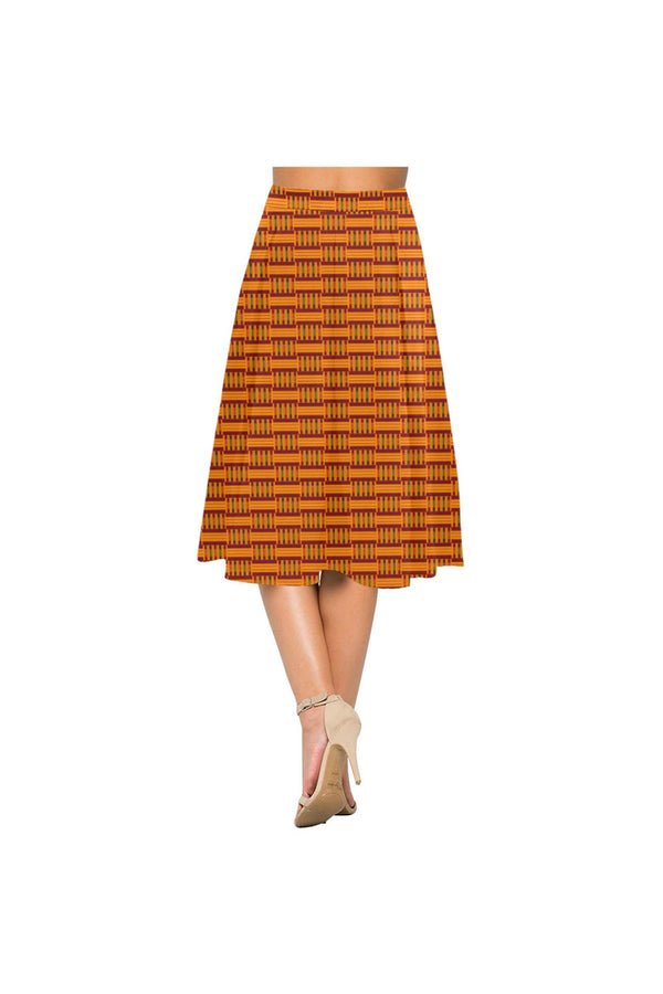 KENTE Print Aoede Crepe Skirt - Objet D'Art