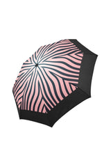 Pink Zebra Print Auto-Foldable Umbrella - Objet D'Art