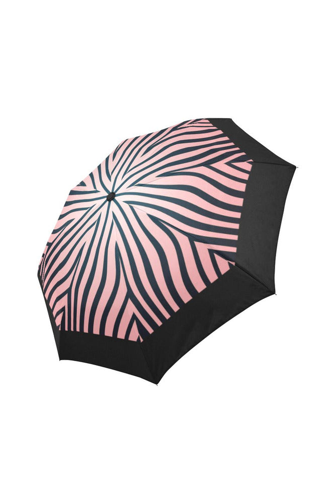 Pink Zebra Print Auto-Foldable Umbrella - Objet D'Art