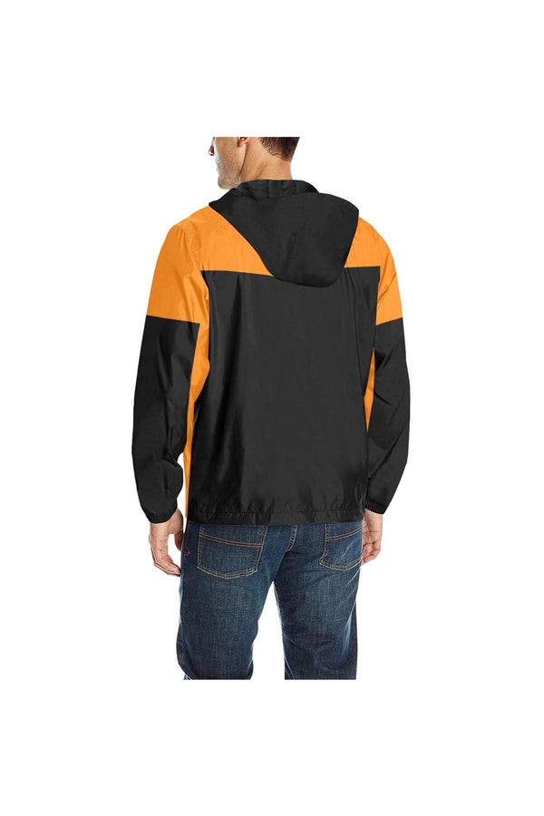 Turmeric & Black Quilted Windbreaker for Men (Model H35) - Objet D'Art