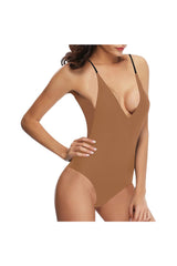 Bronze Beauty Sexy Lacing Backless One-Piece Swimsuit (Model S10) - Objet D'Art