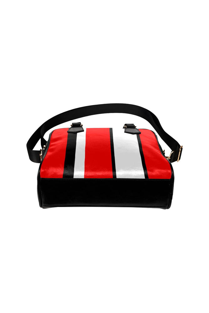 Tricolor Stripes Shoulder Handbag - Objet D'Art