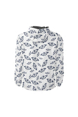 wht butterfly H23 HOOD LR Unisex All Over Print Windbreaker (Model H23) - Objet D'Art