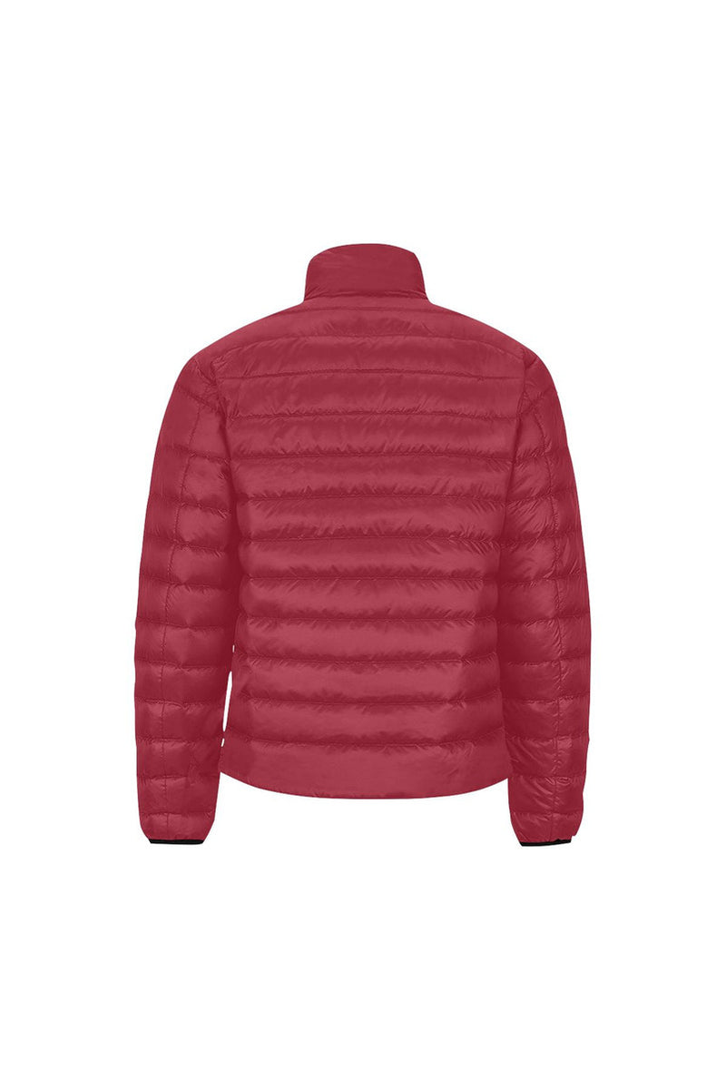 Cranberry Men's Stand Collar Padded Jacket (Model H41) - Objet D'Art