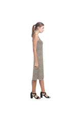 Toffee Stripes Alcestis Slip Dress (Model D05) - Objet D'Art