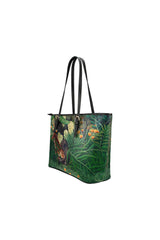 Tiger and Buffalo Leather Tote Bag/Small - Objet D'Art