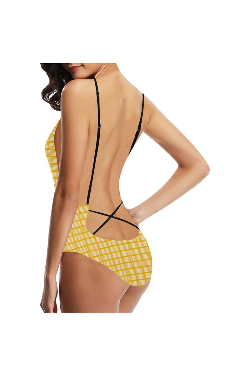 Sunny Day Sexy Lacing Backless One-Piece Swimsuit - Objet D'Art