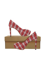 tartan heel Women's High Heels (Model 044) - Objet D'Art