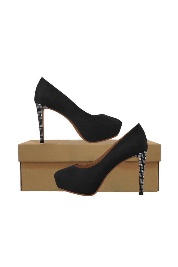 Glen Plaid Heel Women's High Heels - Objet D'Art Online Retail Store