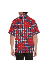 rose 3 Hawaiian Shirt (Model T58) - Objet D'Art