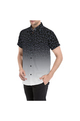 Leopard Ombre Men's Short Sleeve Shirt - Objet D'Art