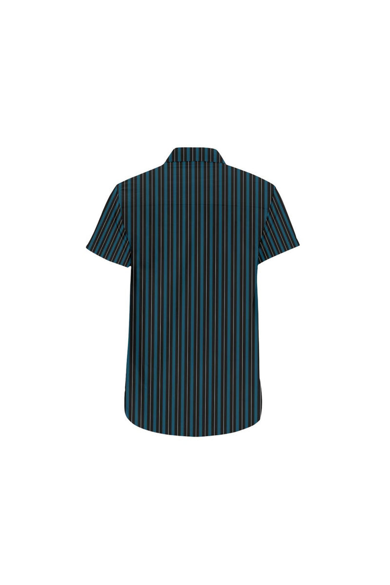 Chic Stripes Men's All Over Print Short Sleeve Shirt - Objet D'Art Online Retail Store