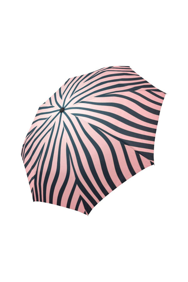 Pink Zebra Print Auto-Foldable Umbrella - Objet D'Art